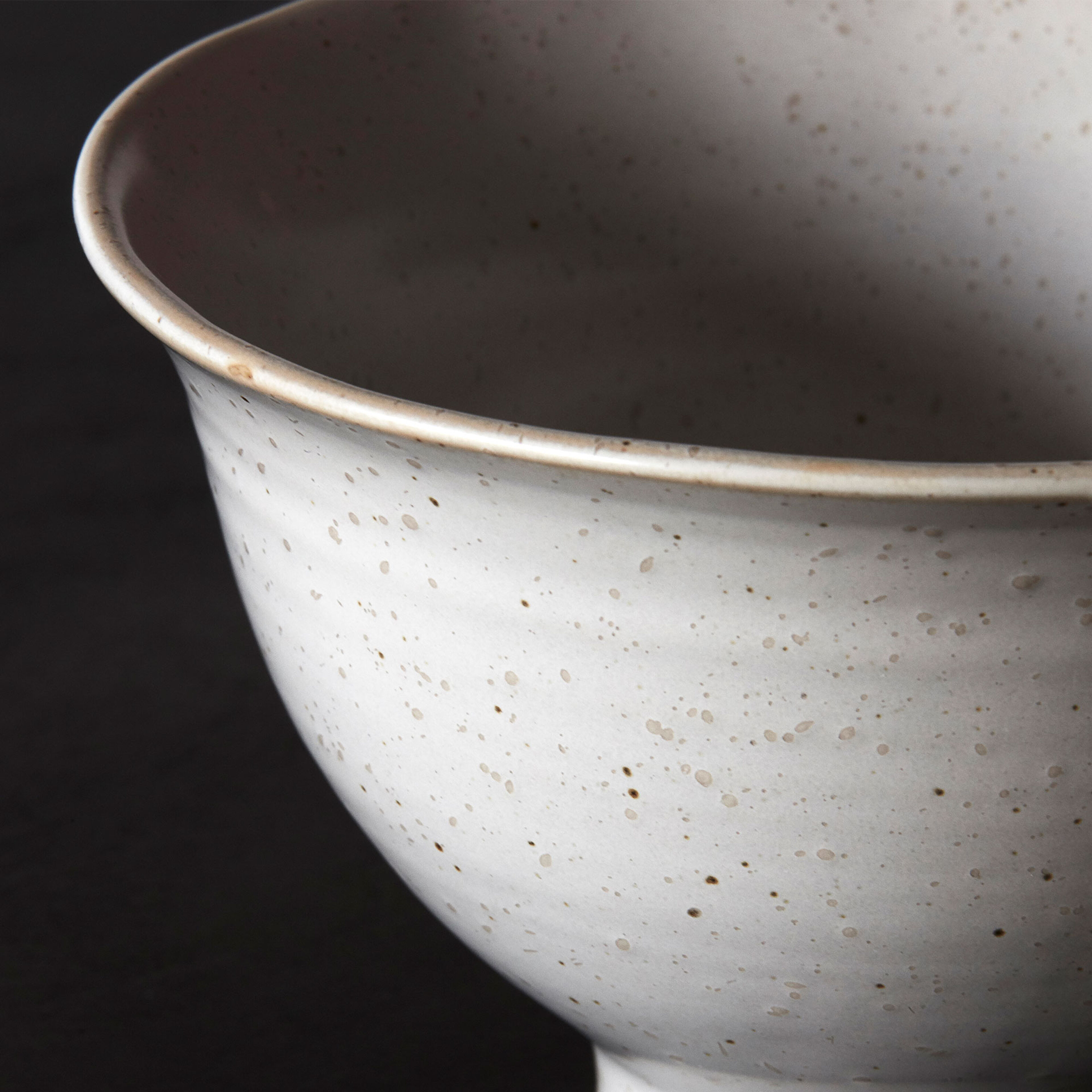 Pion skål, grå/vit 