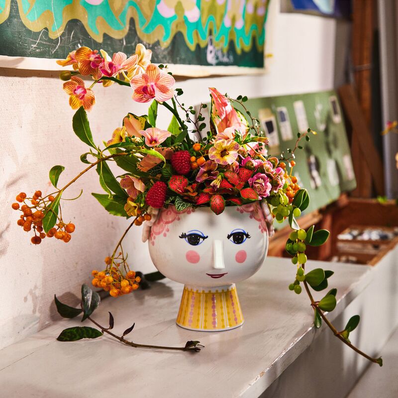 Eva blomsteroppsats Ø15,5, rosa