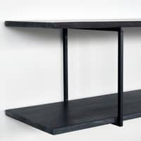 Woods hylla 70 cm, svart