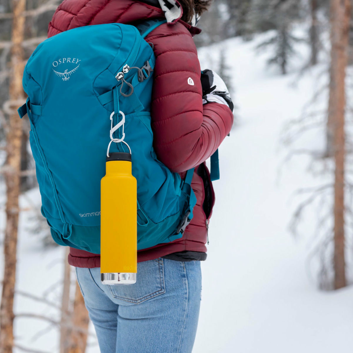 Isolerad flaska med ögelkork, 592 ml, marigold