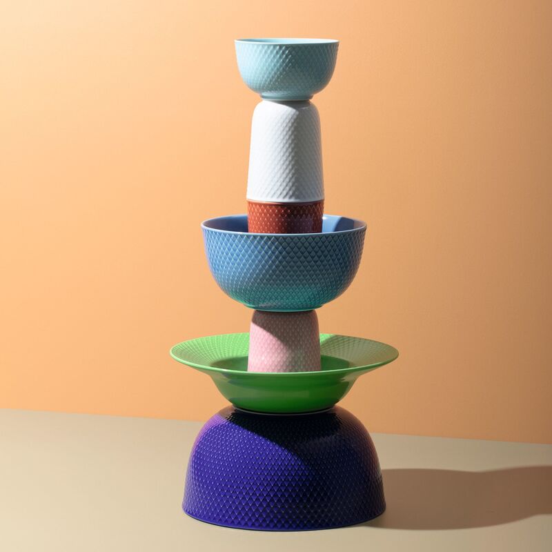 Rhombe Color -tarjoilukulho, tummansininen, 22 cm