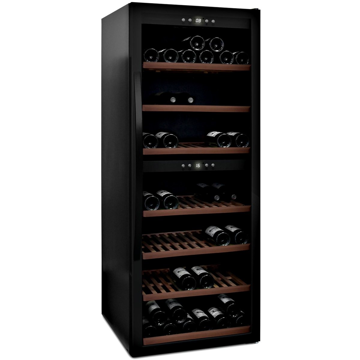 WineExpert 126 vinkøleskab, sort