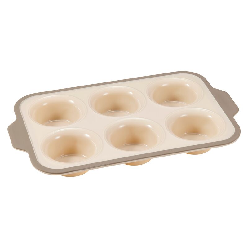 Cookie muffinsform 6 st, silikon/rostfritt stål