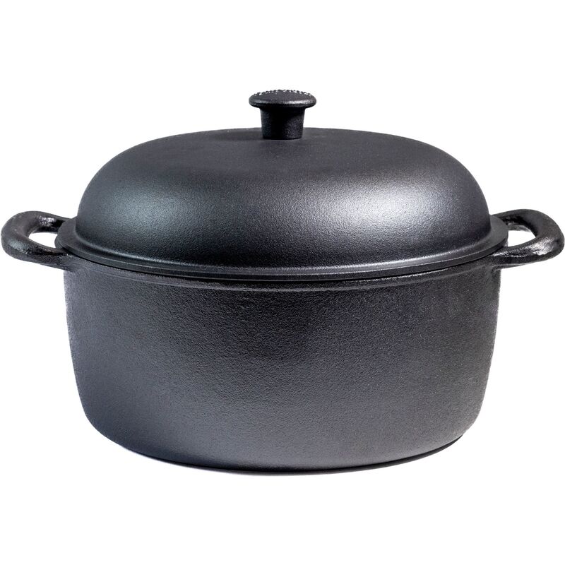 Støbejernsgryde med låg 7 liter