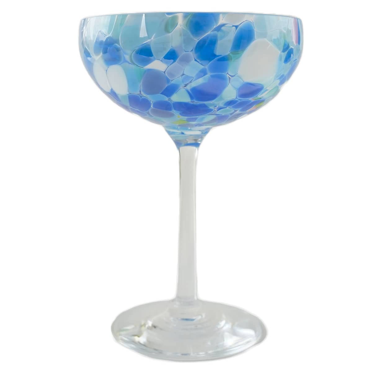 Swirl champagneglas 22 cl, blå