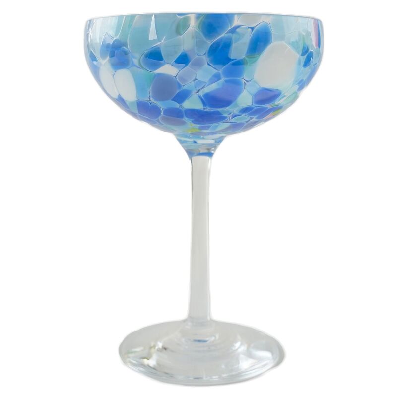Swirl champagneglass 22 cl, blå