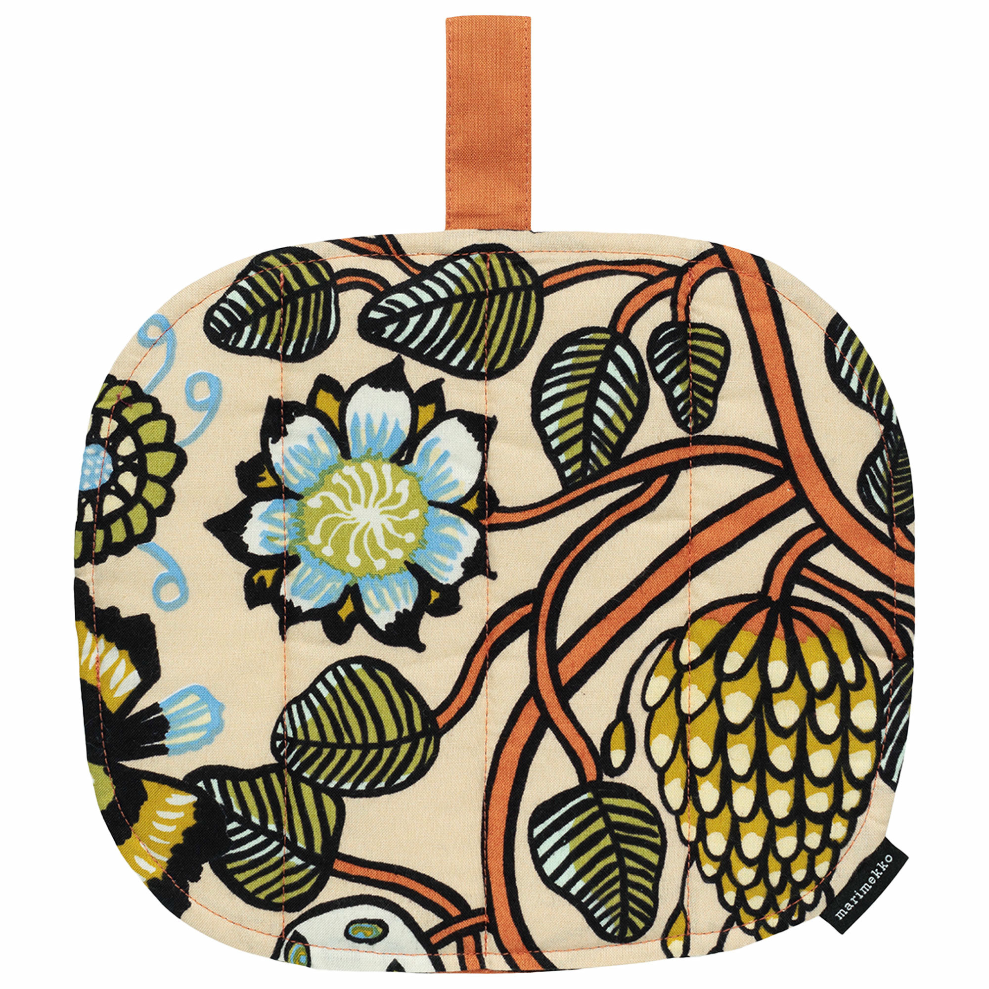 Marimekko Pieni Tiara Bordskåner, sand/grøn/orange