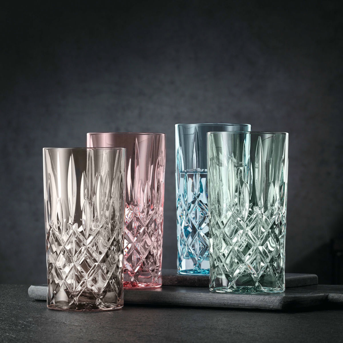 Noblesse longdrinkglas, mint, 2 stk.