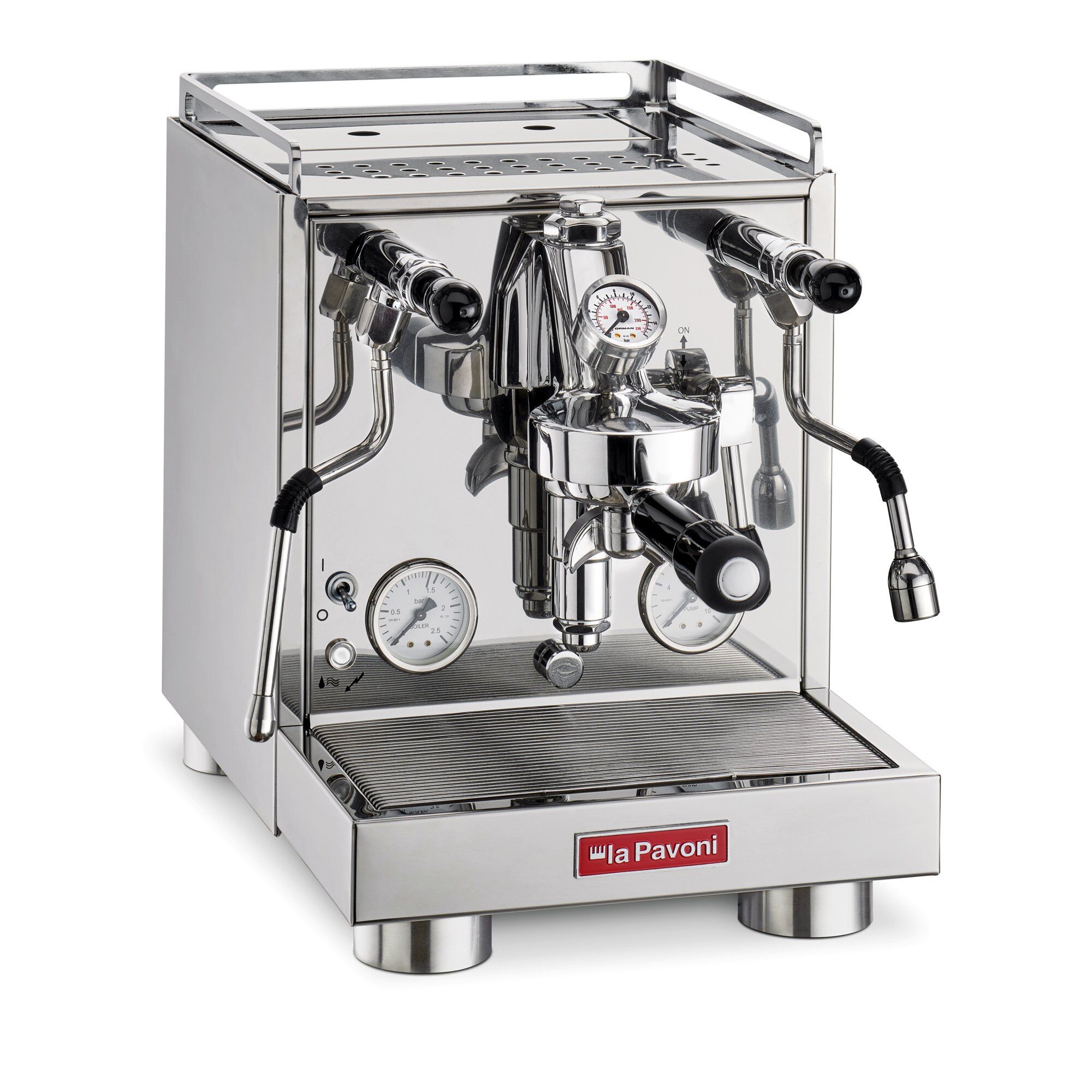Alternativ bild 1 för La Pavoni Cellini Evolution kaffemaskin, polerat stål