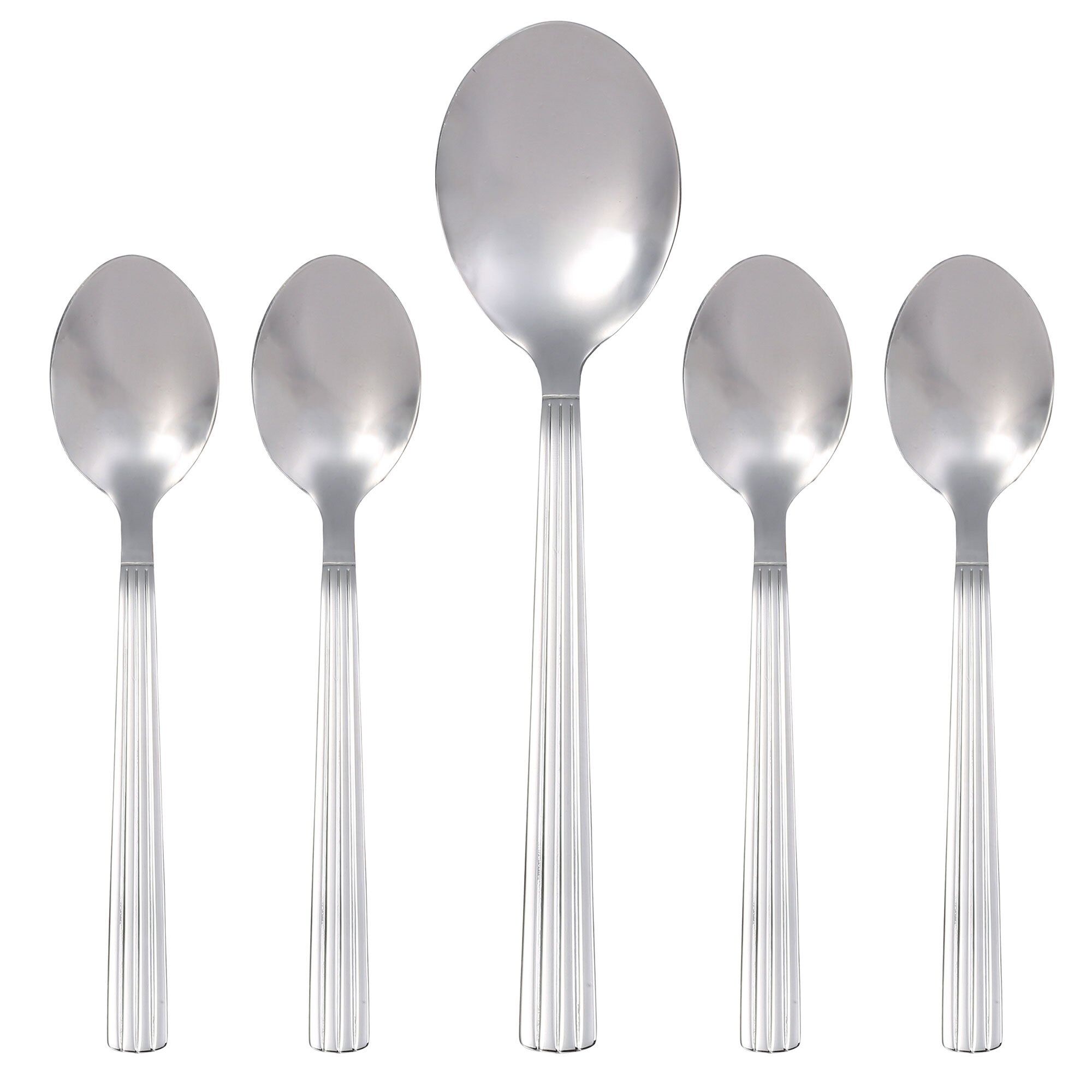 Aida Groovy bestikksett 5 deler Rustfritt stål