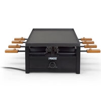 Princess Black Steel Raclette, 8 hengelle