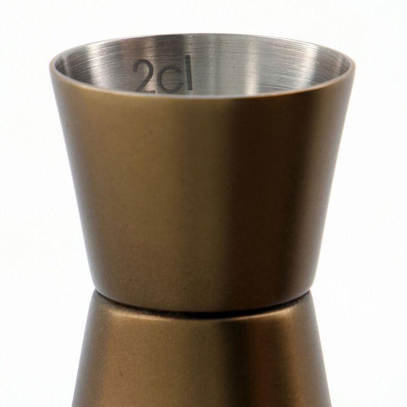 Baar cocktailsæt, antik messing