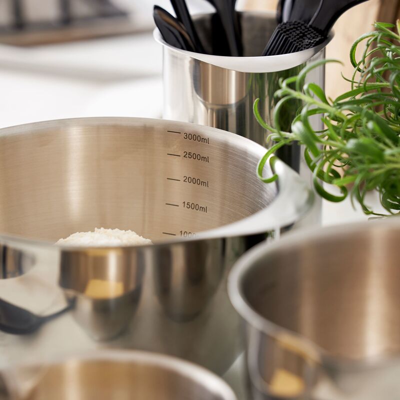 Margrethe skålesæt 3 dele, rustfrit stål