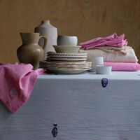 Midnatt Josefin La Mer Dug 330x145 cm, blå