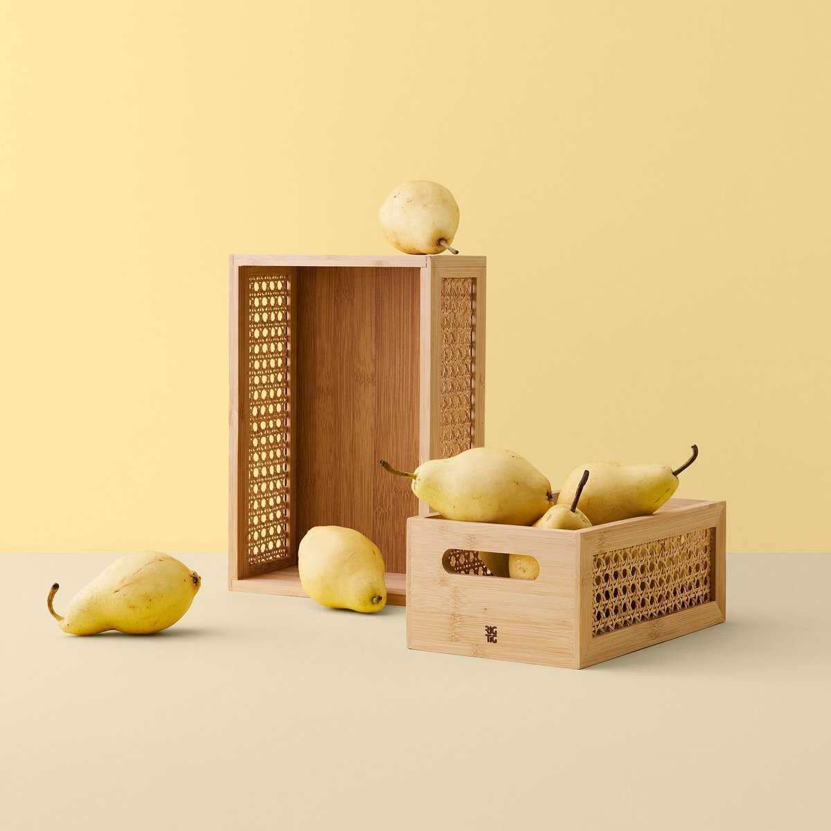 Förvaringsbox 20 cm, bambu