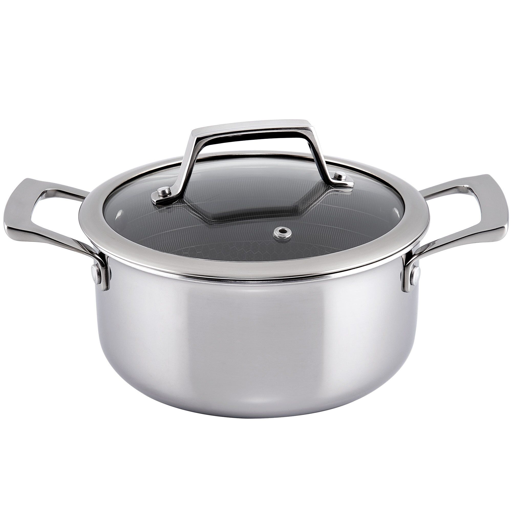 Hâws Hâws Santo Hybrid Coating gryte med lokk 2,2 L Rustfritt stål
