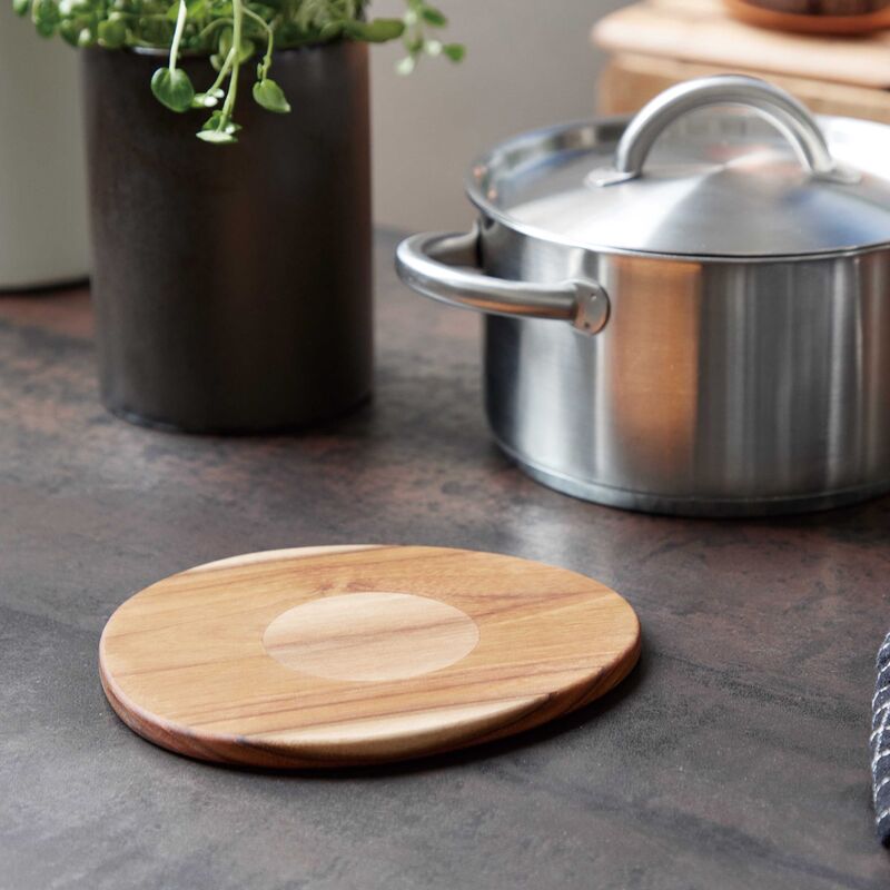 RAW magneettinen pannunalunen, 17,5 x 15 cm, teak