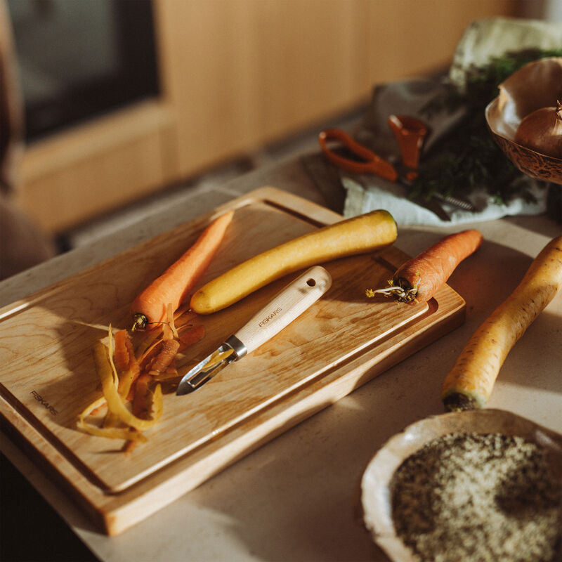 Folken kartoffelskræller med fast blad 17 cm