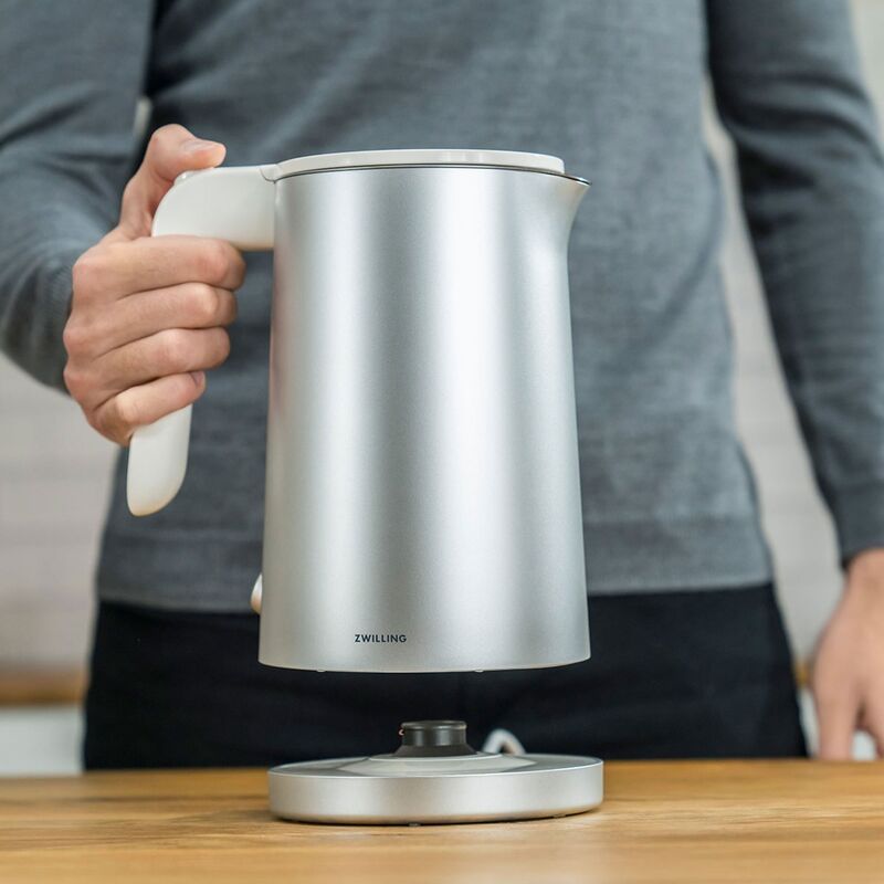 Enfinigy elkedel 1 liter, sølv/hvid