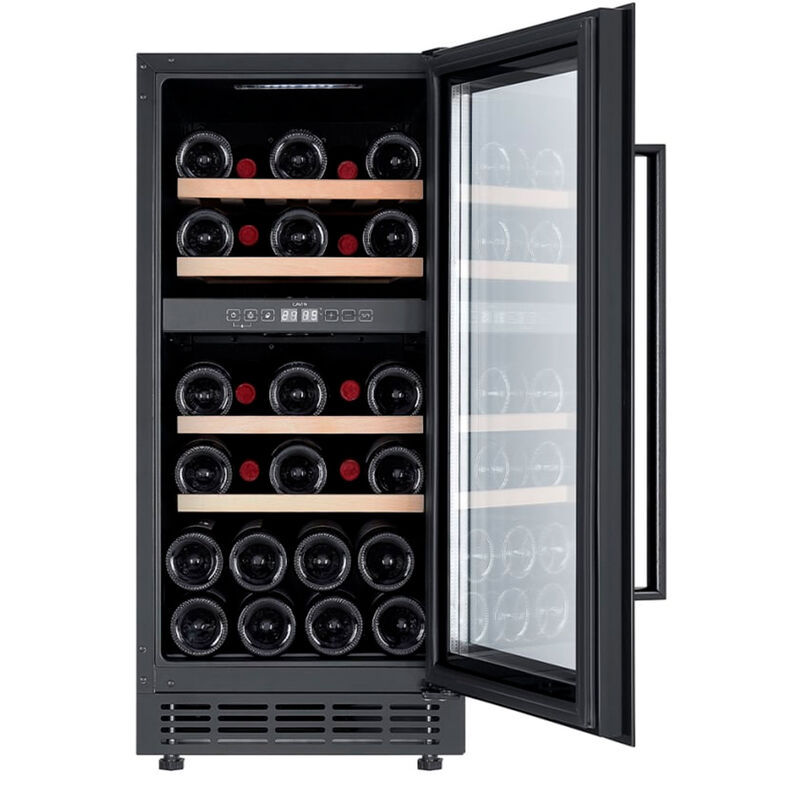 Arctic Collection 40D Fullglass Black indbygget vinkøleskab 28 flasker