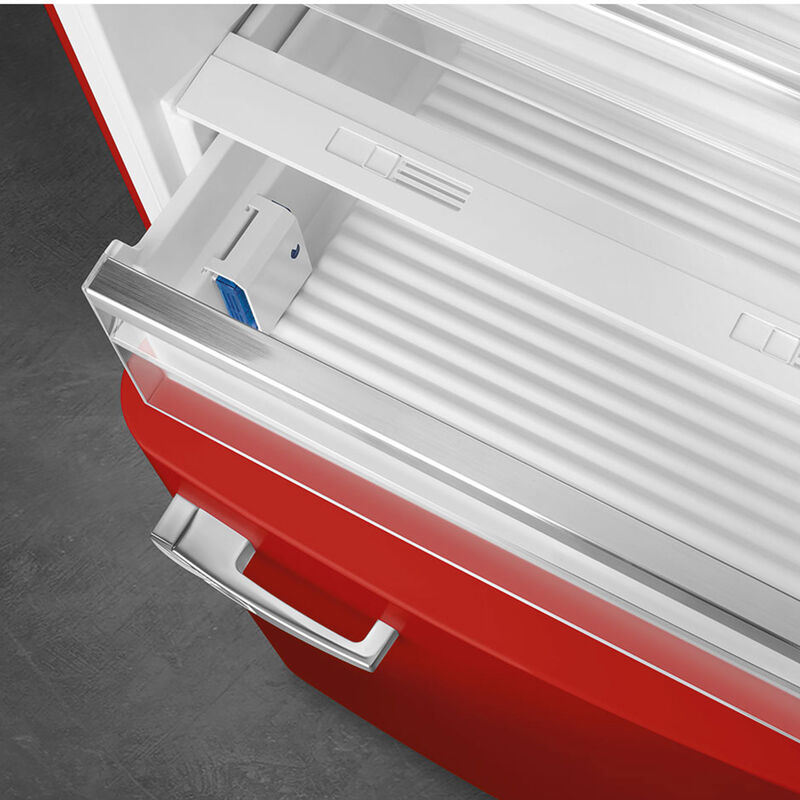 Smeg FAB38RRD6 højrehængt køle/fryser 70 cm, rød