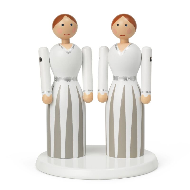 Plattform för bruden och brudgummen, vit