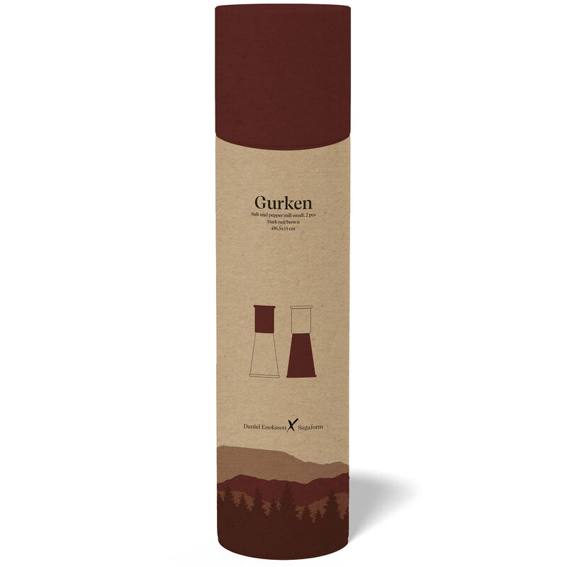 Gurken salt- och pepparkvarn small 2-pack röd