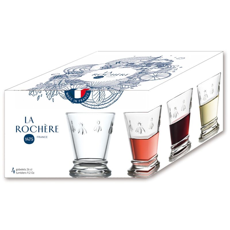 vattenglas 26 cl 4-pack, klar