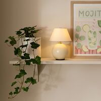 Iris bærbar bordlampe, krem
