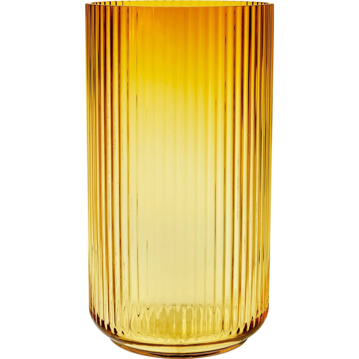 Lyngbyvasen 38 cm, glas - amber