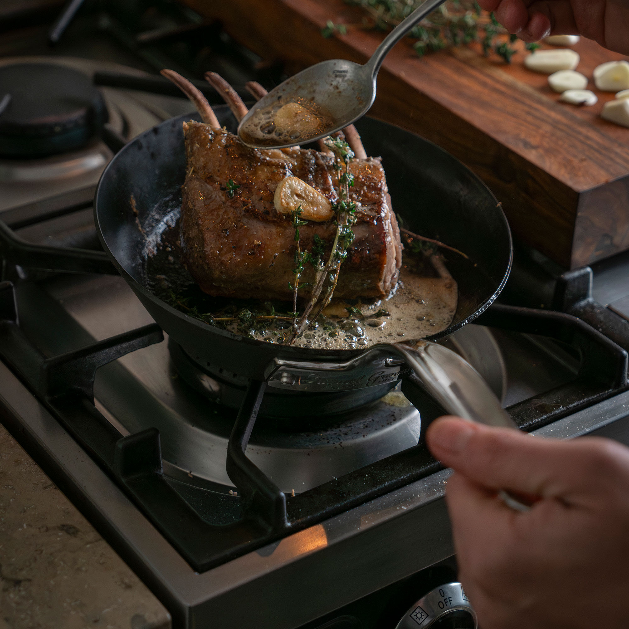 Stekpanna 20 cm, kolstål