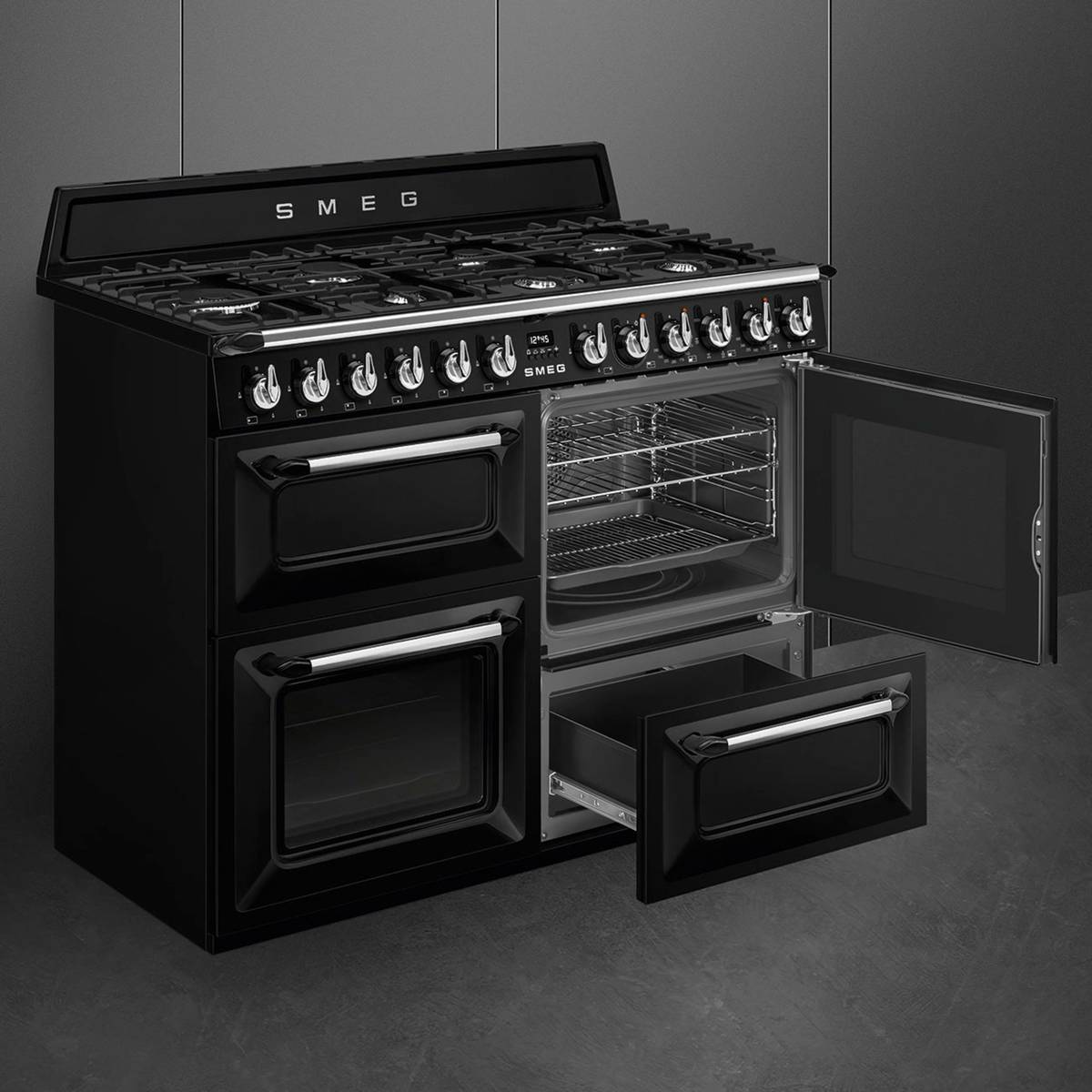 TR4110BL1 Victoria gasskomfyr 110 cm, svart