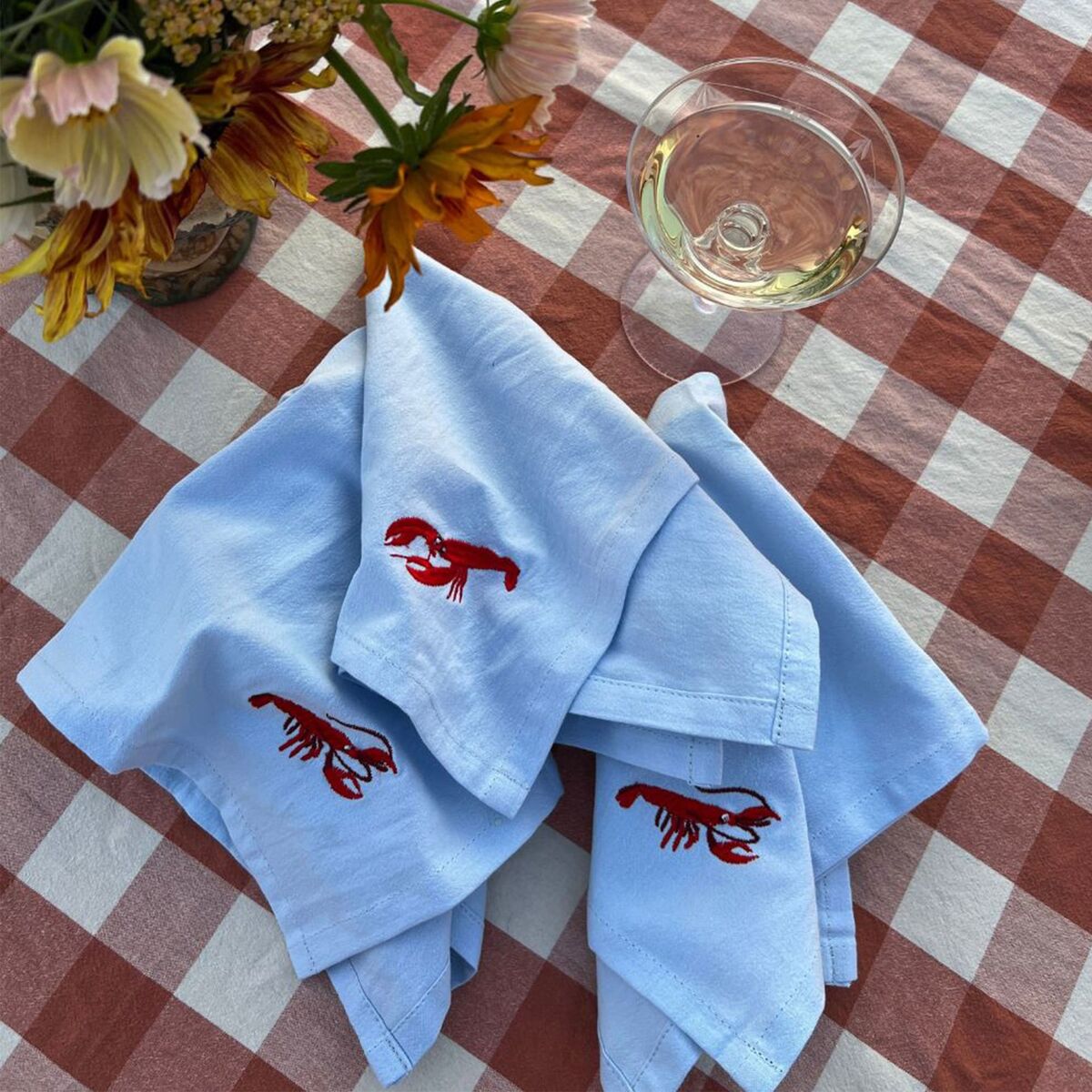 Crayfish servett 40x40 cm 4-pack