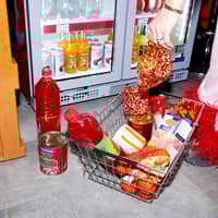 Calore ljuslykta extra small, röd/orange