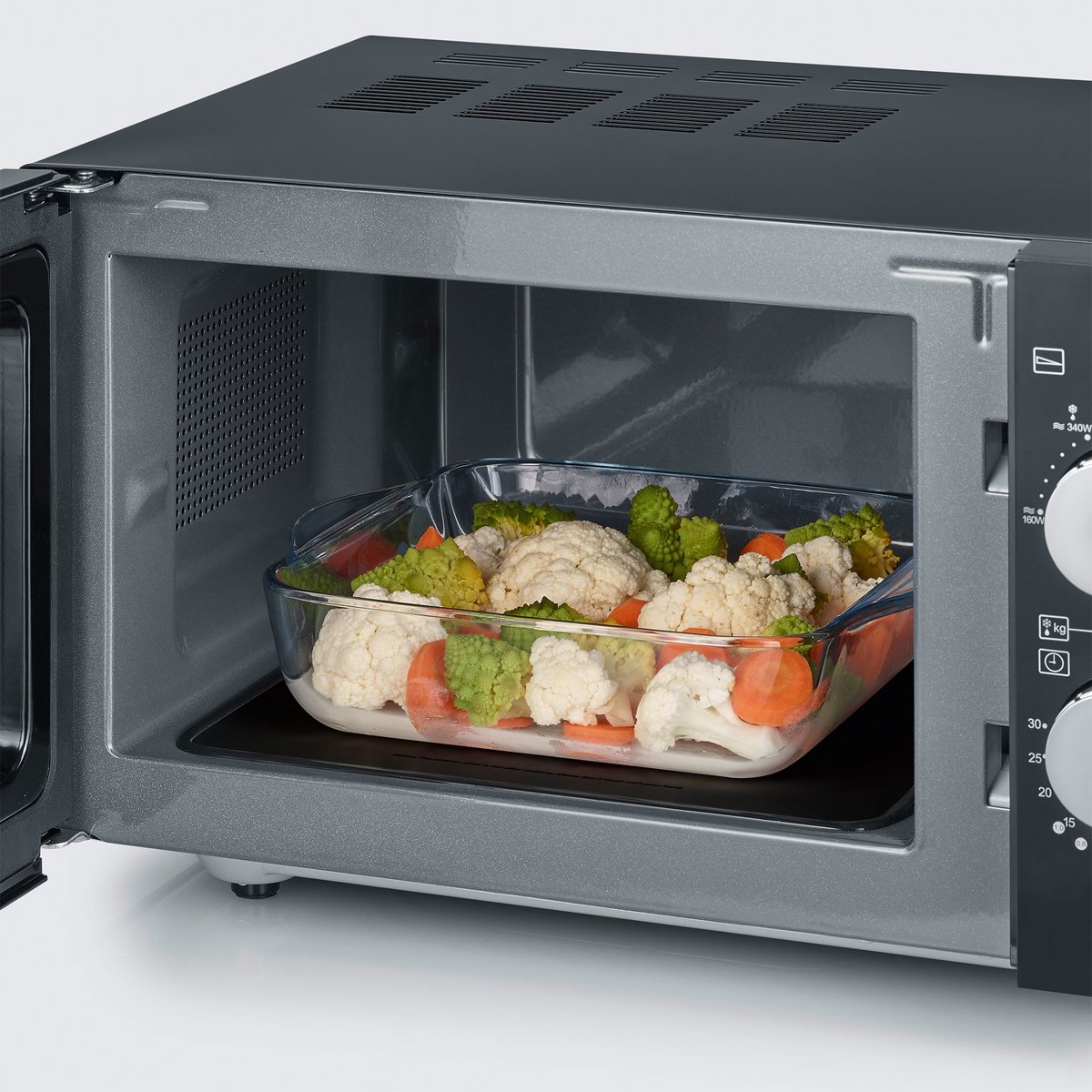 Mikrobølgeovn med keramisk bunnplate, 800 W