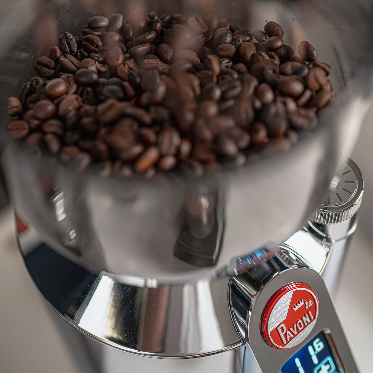 Prosumer elektrisk kaffekvarn, krom