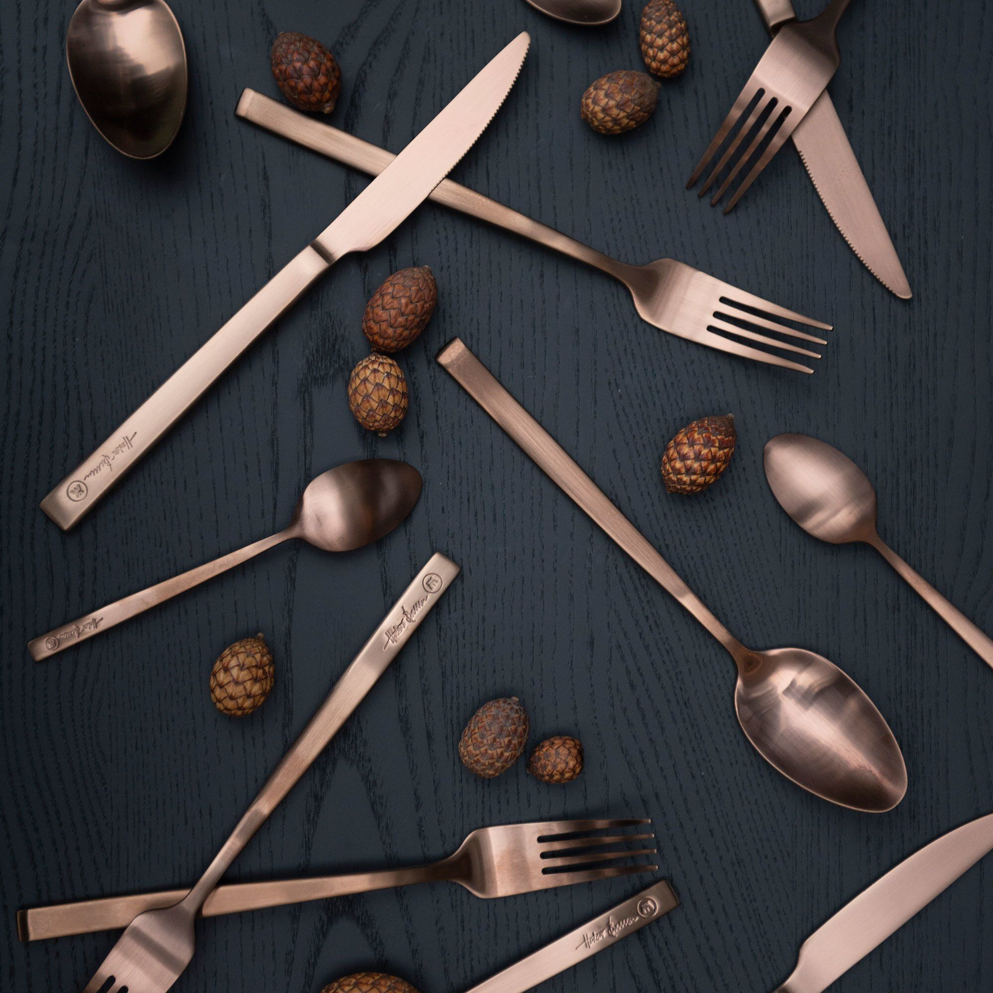 Alternativ bild 1 för Magnor Pure bestickset 24 st, brun