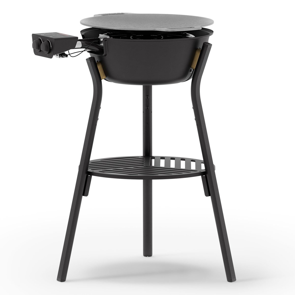 Paistotasosetti kaasupolttimella LL 48 cm, musta