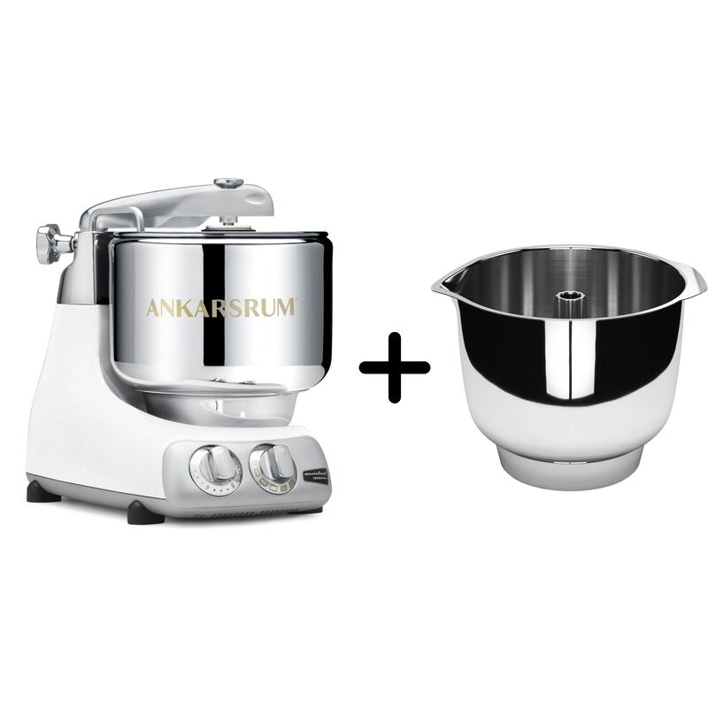 AKM 6230 köksmaskin + Assistent Original vispskål, glossy white