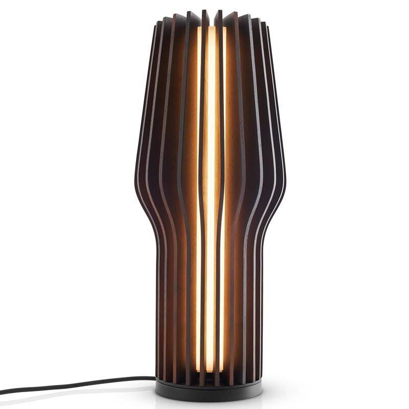 Radiant lampe, røget eg