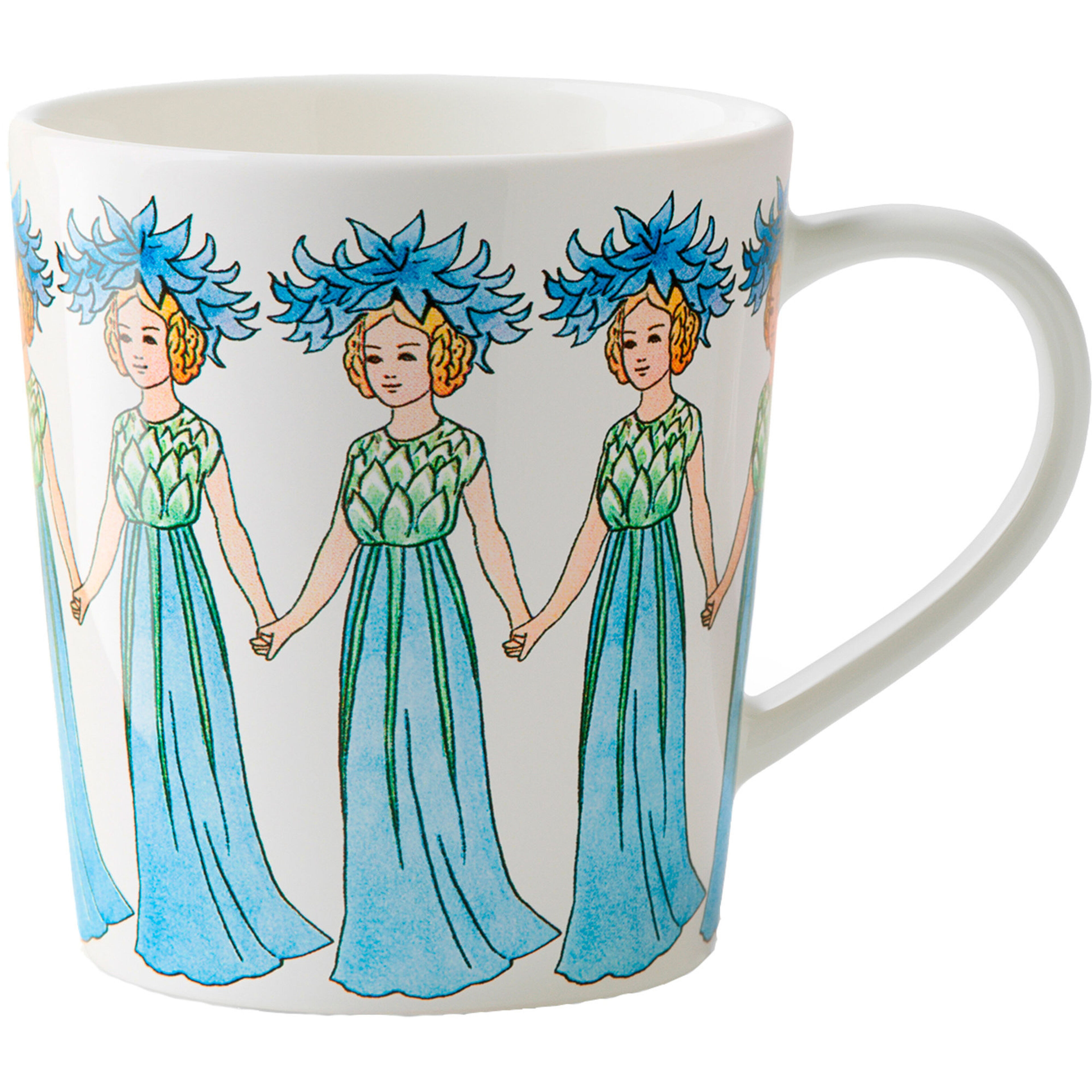 Elsa Beskow, mugg 40 clmed öra - Jungfru blåklint