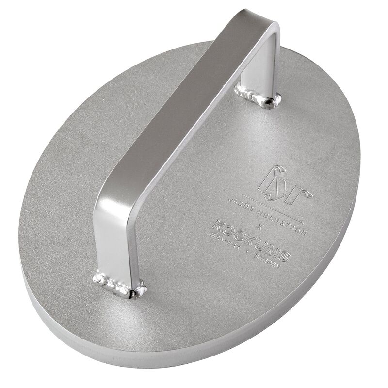 Grillpresse, rustfritt stål