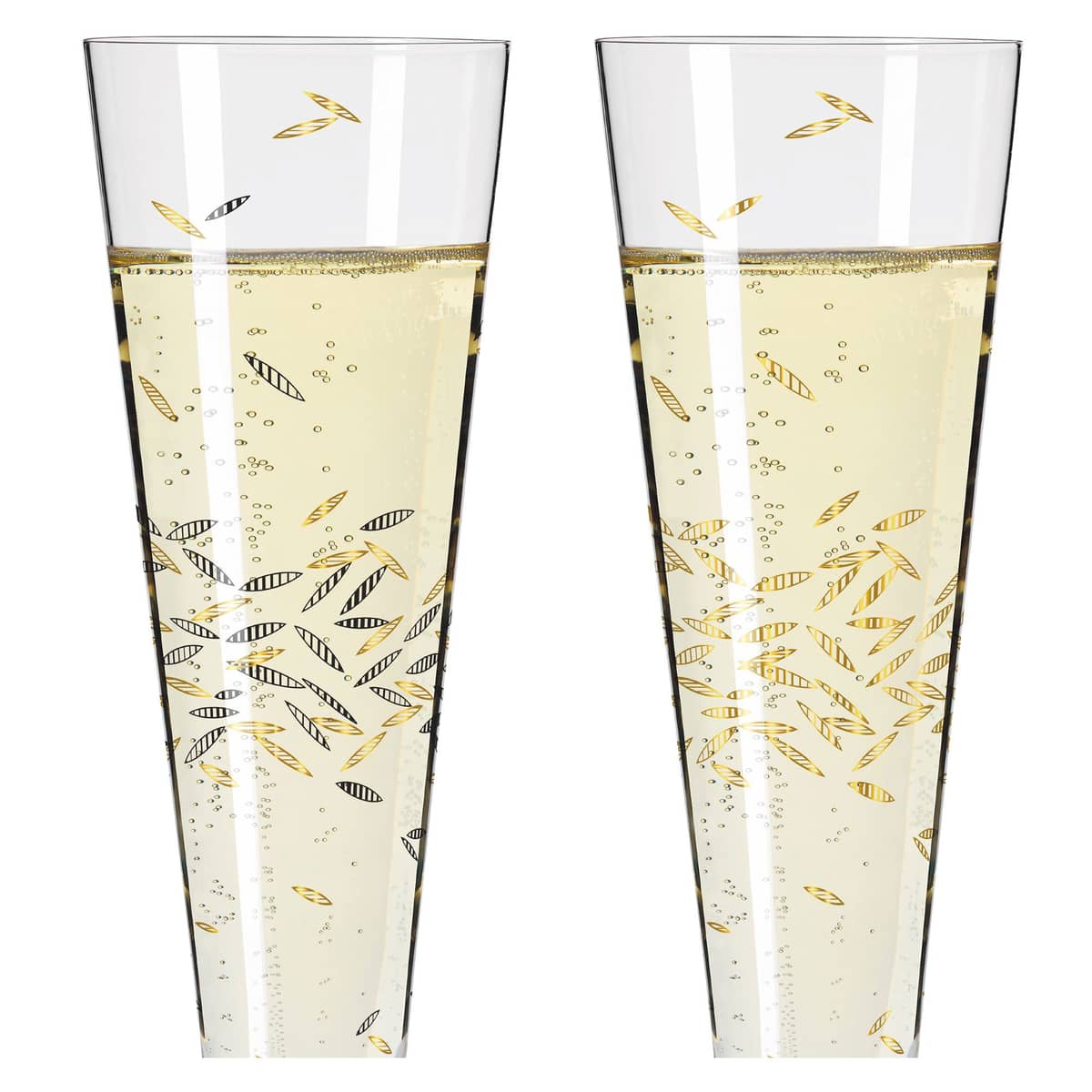 Goldnacht champagneglas, 2-pack