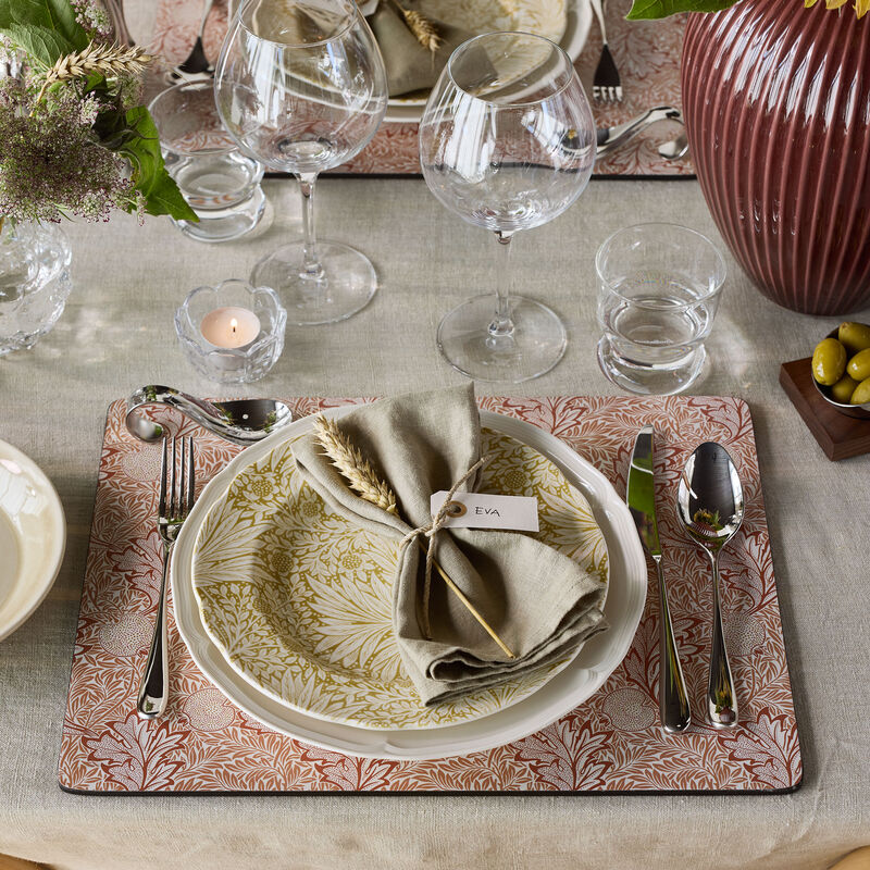 Spode Morris & Co Apple bordbrikker 40x30 cm 4-pakning, rød