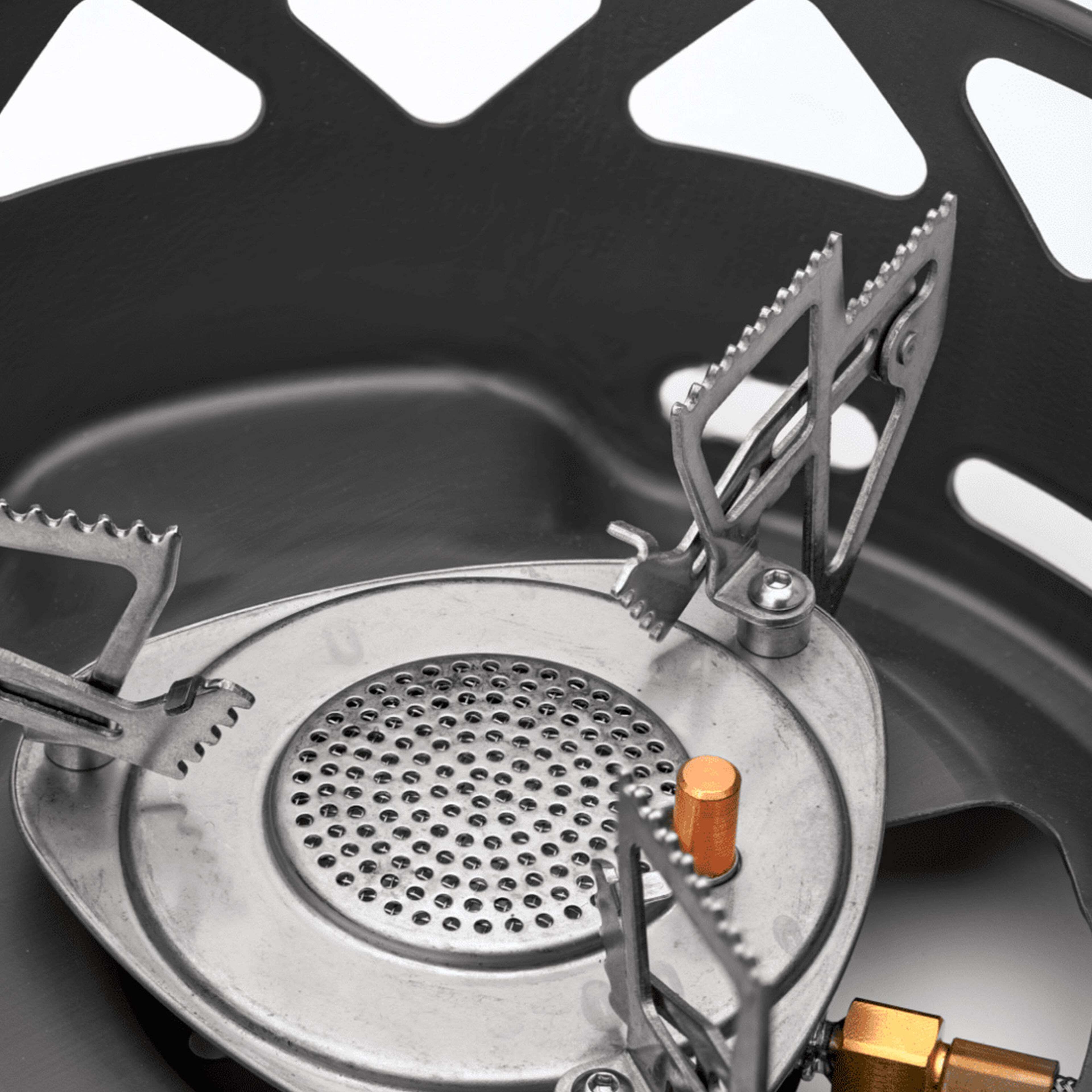 PrimeTech Stove Set stormkök med 2 kastruller 1,3 liter + stekpanna