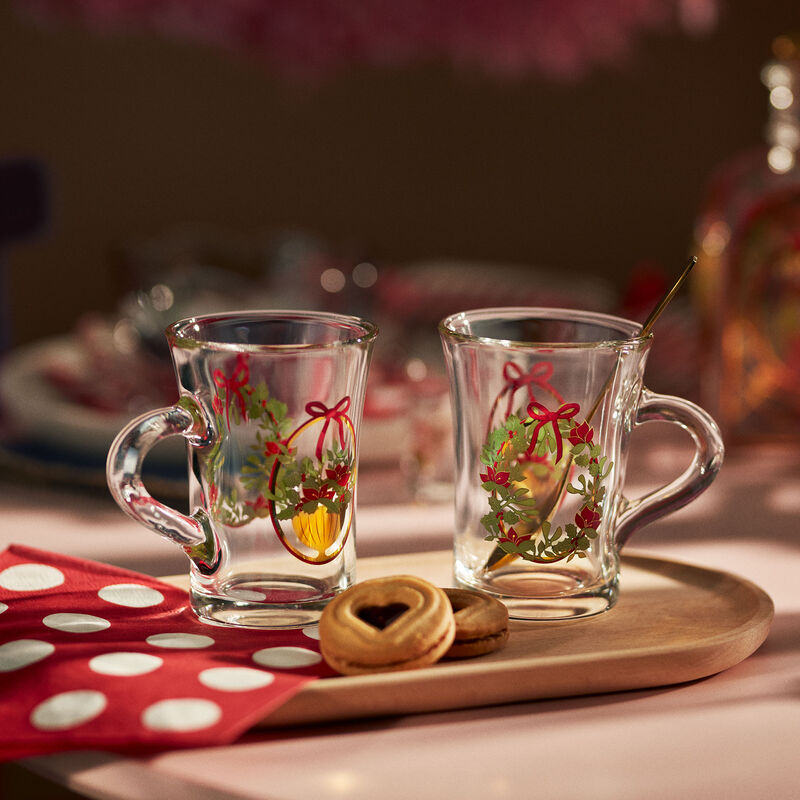 Holmegaard Jule-hotdrinkglass 2025 23 cl, 2 stk, flerfarget