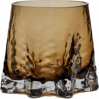 Gry ljuslykta medium 11 cm, cognac