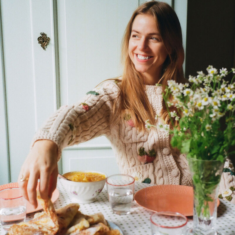 Confetti desserttallerken 21 cm, apricot