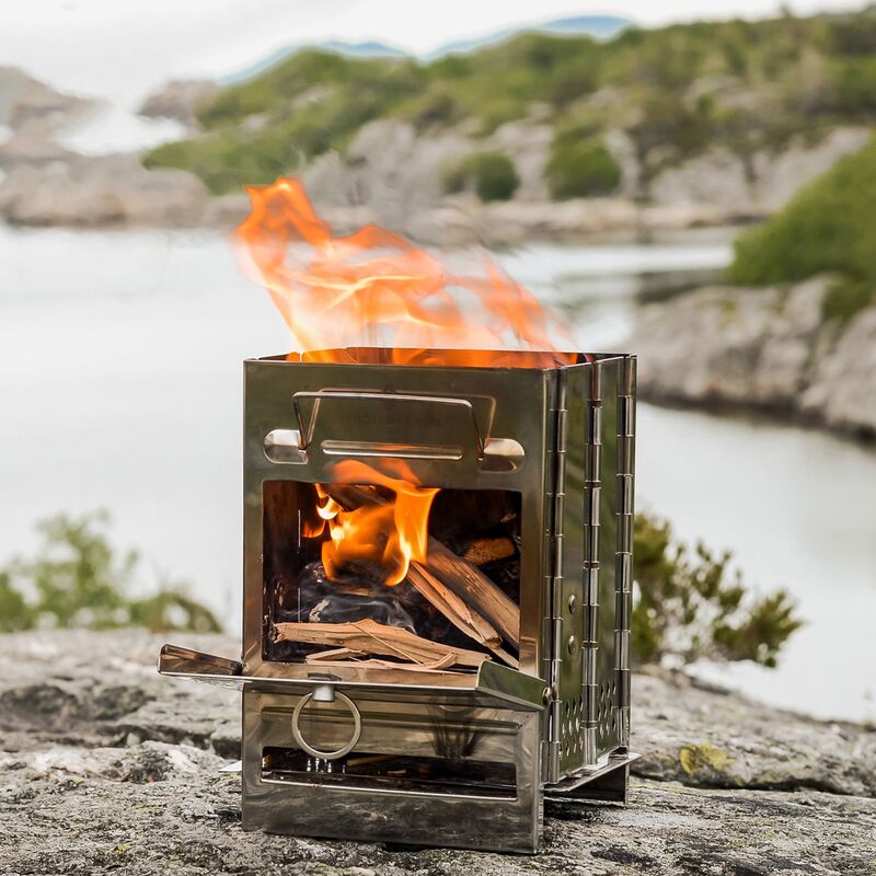 Transportabelt brændefyret stormkøkken