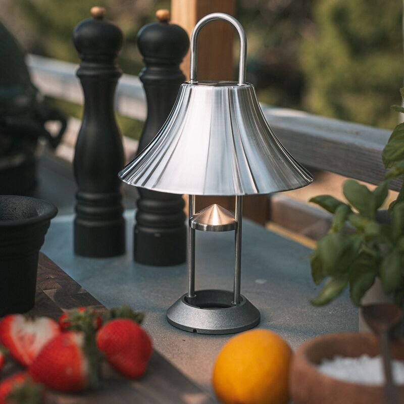 Mousqueton Portable bordlampe, steel